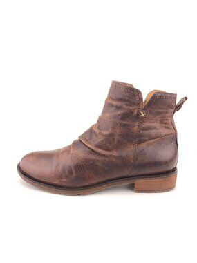 Sofft Beckie Brown Leather Ankle Boots 8